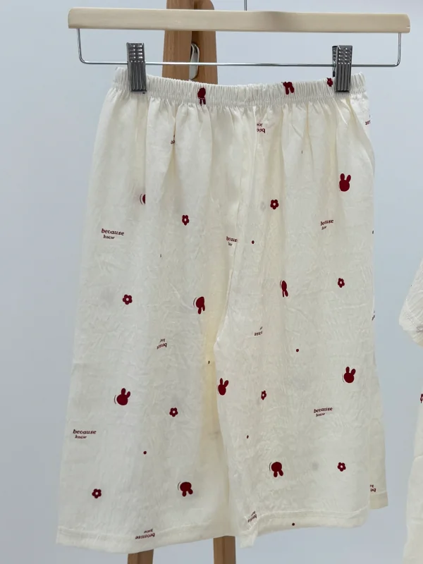 ست لباس راحتی بلوز و شلوارک کد 113