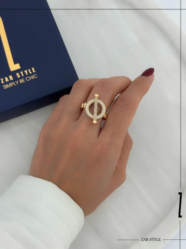 انگشتر کارتیه قفل تی