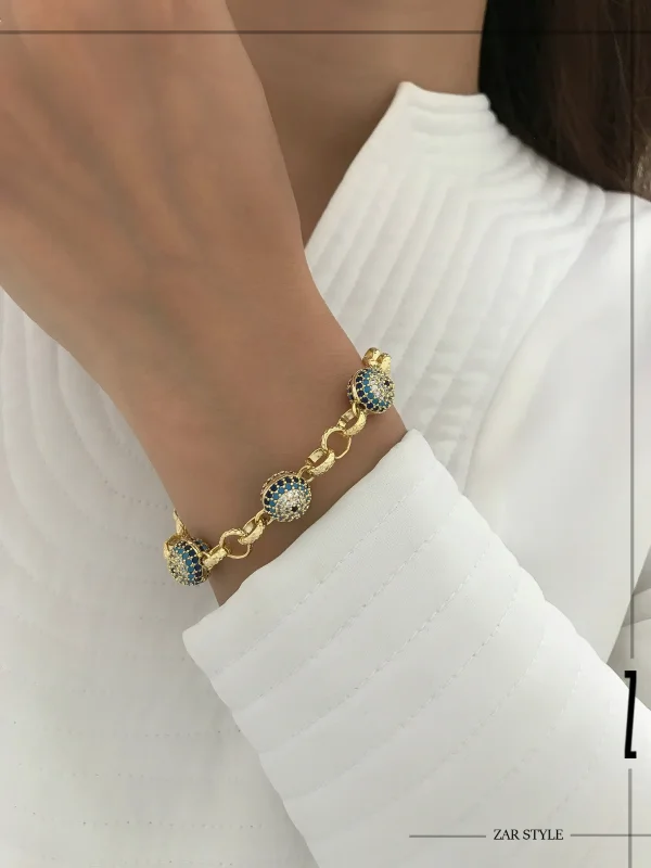 دستبند سه گوی چشم نظر