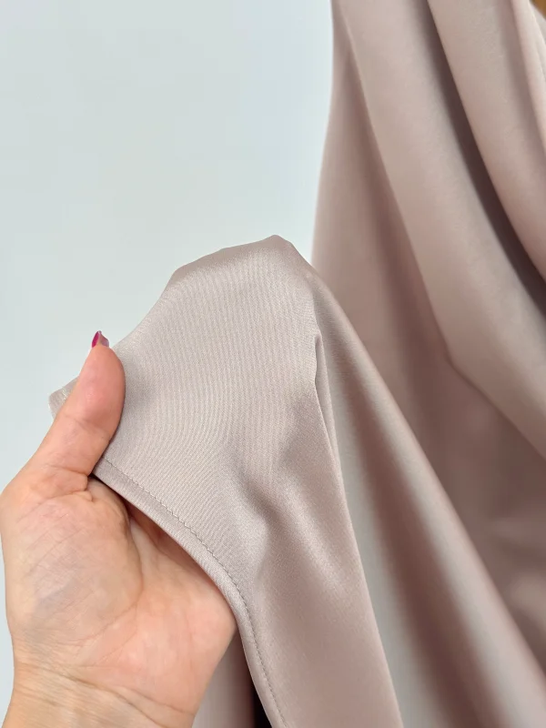 پیراهن ساتن یقه دراپه