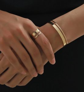 ترکیب النگو پهن و باریک