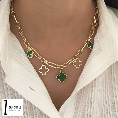 گردنبند ونکلیف گرین آویزدار