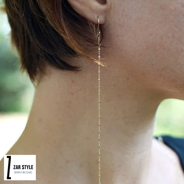 گوشواره بلند برای موی کوتاه مناسب است