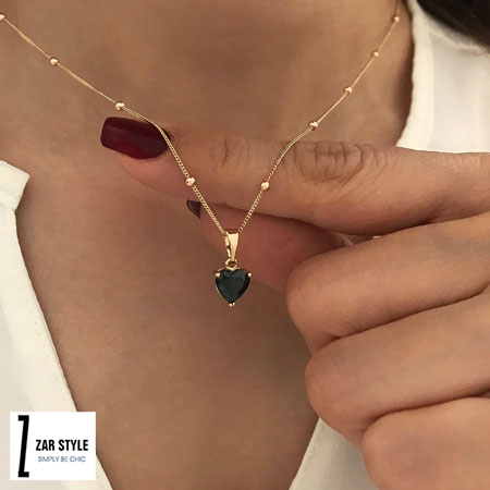 گردنبند مدل گوتیک قلبی