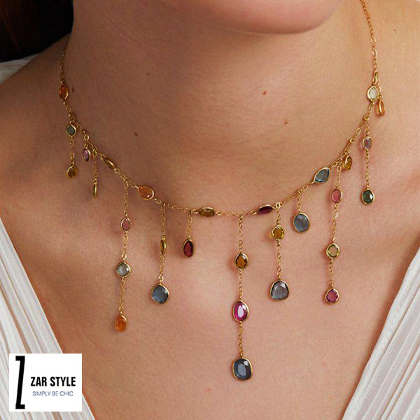 گردنبند فول نگین