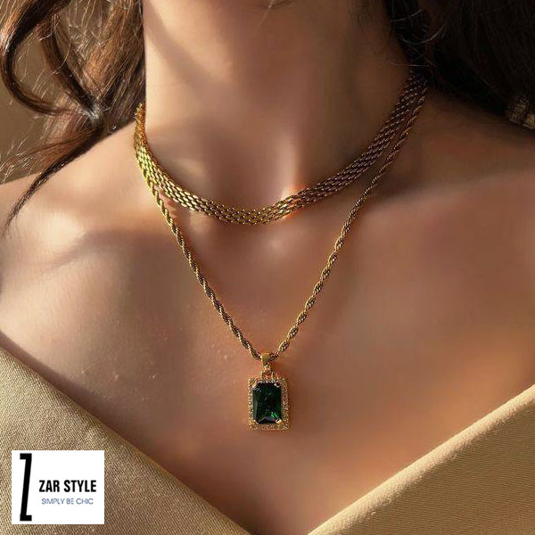 گردنبند تک نگین