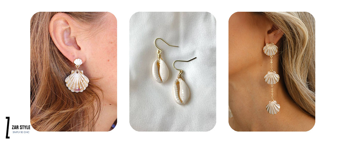 گوشواره صدفی