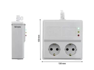 محافظ ولتاژ ۲ خانه مناسب یخچال و فریز پارت
