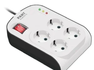 محافظ ولتاژ ۴ خانه مناسب صوتی‌، تصویری و کامپیوتر مدل پارت