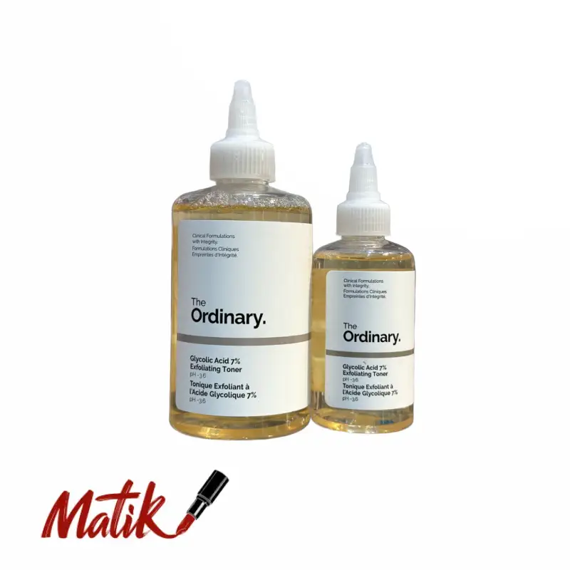 ست تونر گلایکولیک اسید ۷٪ اوردینری | لایه‌بردار و روشن‌کننده پوست
