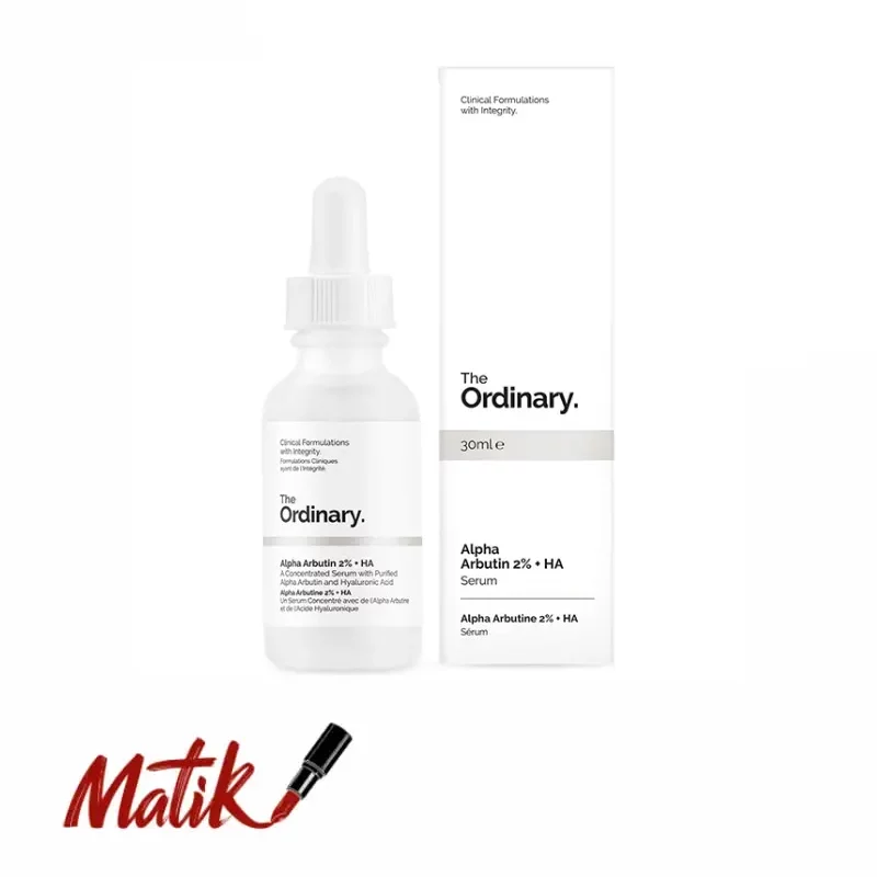 سرم آلفا آربوتین 2% + هیالورونیک اسید اوردینری ضد لک، آبرسان و روشن کننده پوست