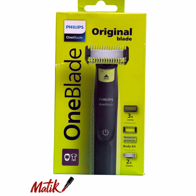 ماشین اصلاح فیلیپس مدل OneBlade (وان‌بلید) – اصلاح، خط‌زنی و پیرایش حرفه‌ای صورت و بدن