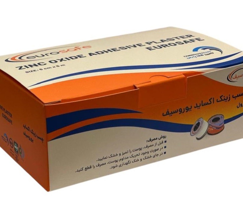 ) eurosafe Zinc Oxide Adhesive Plaster چسب زینک اکساید یوروسیف