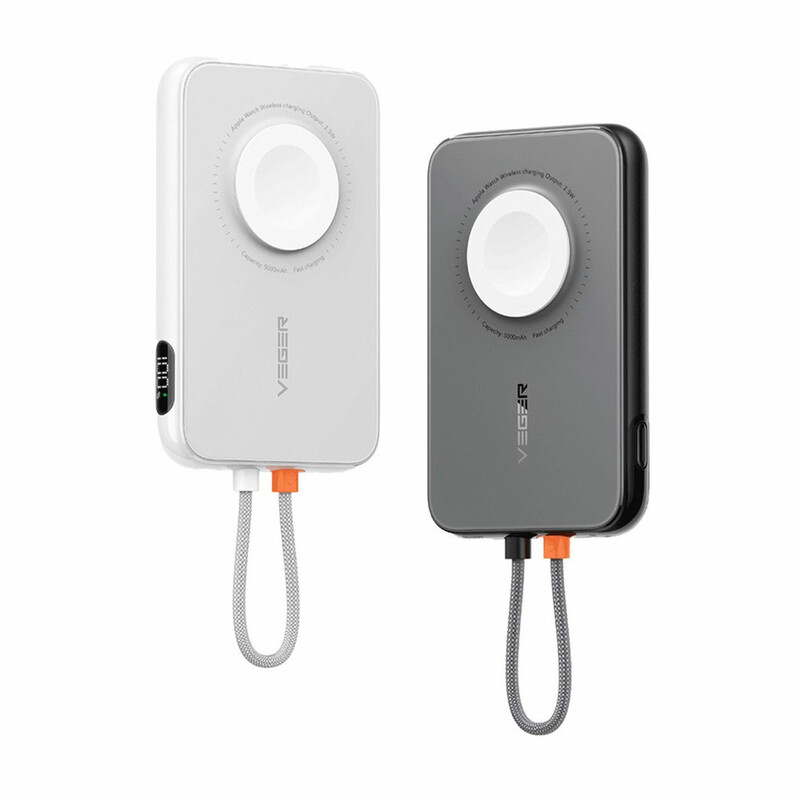 پاوربانک لایتنینگ 20 وات 5000 و شارژر وایرلس اپل واچ پورودو PD-PBFCH027