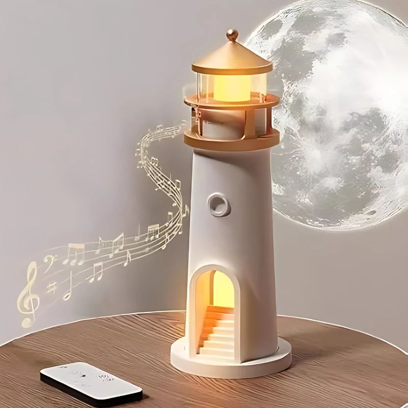 چراغ خواب، اسپيکر و پروژکتور فانوس دریایی سنسوردار MG-008