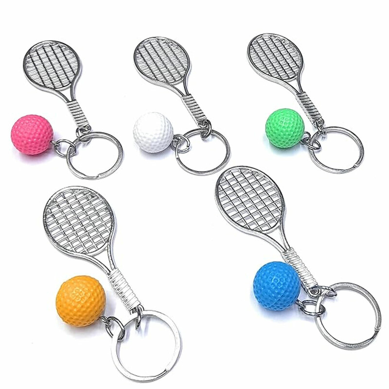 جاکلیدی و آویز کیف فلزی Tennis Ball Pendant طرح راکت تنیس