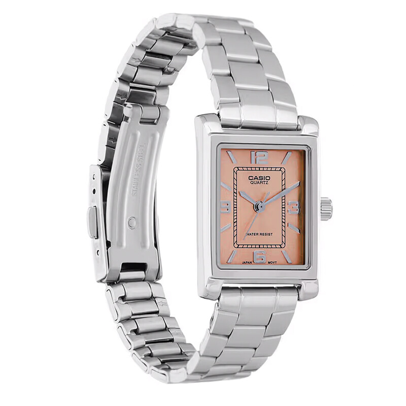 ساعت مچی زنانه کاسیو Casio مدل LTP-1234DD-4ADF با صفحه هلویی