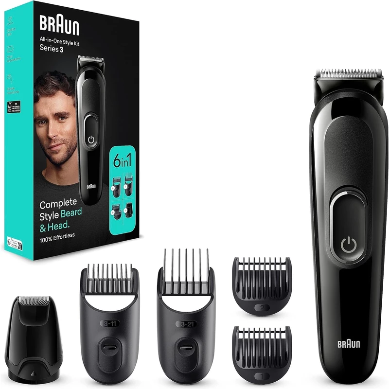 ماشین اصلاح شارژی براون Braun مدل MGK3410 شش کاره