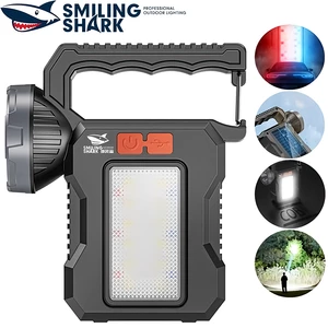 چراغ قوه شارژی خورشیدی ضدآب اسمایلینگ شارک ST-5136