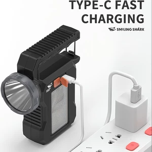 برترین چراغ قوه شارژی خورشیدی ضدآب اسمایلینگ شارک