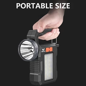 چراغ قوه شارژی خورشیدی ضدآب اسمایلینگ شارک