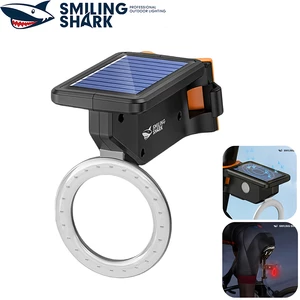 چراغ عقب دوچرخه شارژی خورشیدی ضدآب اسمایلینگ شارک CW-D396