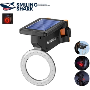 فروش چراغ عقب دوچرخه شارژی خورشیدی ضدآب اسمایلینگ شارک