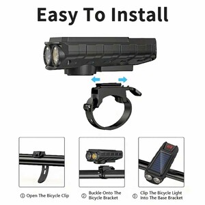 چراغ جلوی دوچرخه خورشیدی با نور قوی و اسپیکر اسمایلینگ‌شارک