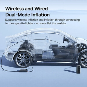 باد کردن تایر خودرو با پمپ بیسوس