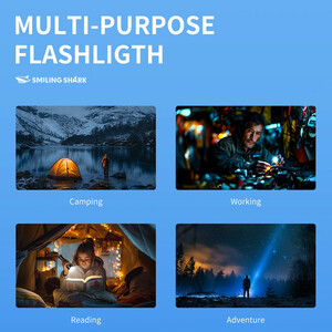 چراغ قوه چندمنظوره اسمایلین شارک