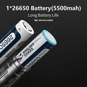 باتری چراغ قوه اسمایلین شارک