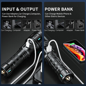 چراغ قوه و پاوربانک اسمایلین شارک