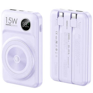 قیمت پاوربانک وایرلس ، تایپ سی و یو اس بی با کابل تایپ سی و لایتنینگ 10000 ریمکس