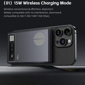 قیمت پاوربانک مغناطیسی  10000  با طراحی رترو به همراه رادیو راک