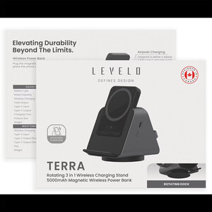 فروش پاوربانک وایرلس 5000 سه کاره لِوِلو  LVLTWCSPBK