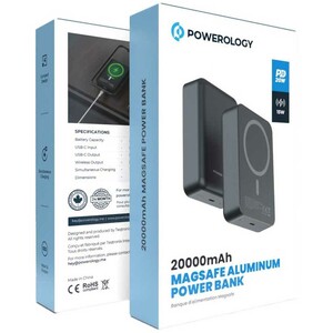 پاوربانک مگ سیف 15 وات و تایپ سی 20 وات 20000 پاورولوژی