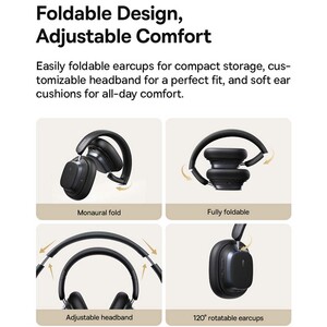 هدفون بلوتوث و هدست سیمی نویز کنسلینگ فعال ANC با اتصال دوگانه بیسوس