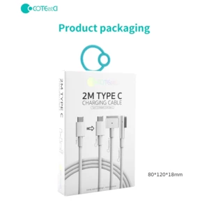 خرید کابل شارژ مغناطیسی مک بوک تایپ سی 100 وات دو متری کوتتسی