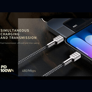 قیمت کابل دوسر تایپ سی 100 وات مکس کو