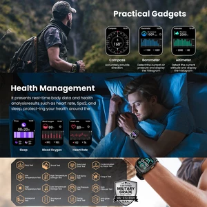 ساعت هوشمند ضدآب با طراحی نظامی هایلو