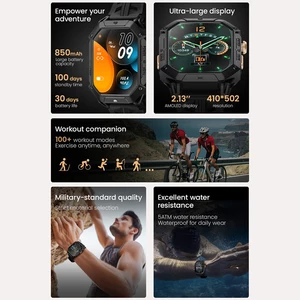 ساعت هوشمند ضدآب با طراحی نظامی هایلو