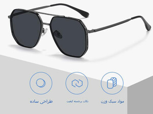 فروش عینک آفتابی مردانه پلاریزه طرح کلاسیک karen bazaar CP2261 Classic Men's Cycling Sunglasses Metal