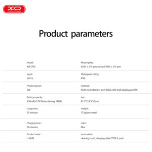 اپیلاتور شارژی ایکس‌او