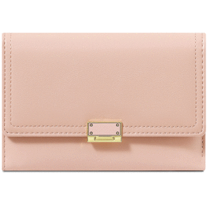 کیف پول زنانه رنگ صورتی با طراحی مدرن