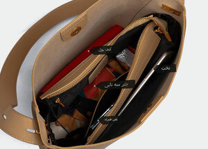 کیف دوشی زنانه با ظرفیت بزرگ new women's leather shoulder crossbody bag 5478