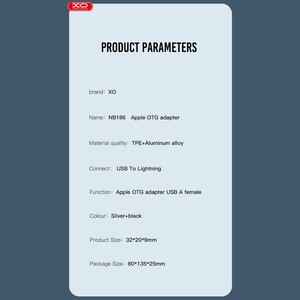 مبدل او تی جی آیفون لایتنینگ به یو اس بی ایکس او