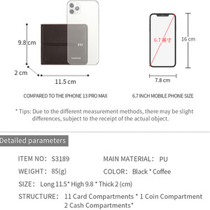 بهترین کیف پول مردانه لوکس تاشو تائومیک‌میک
