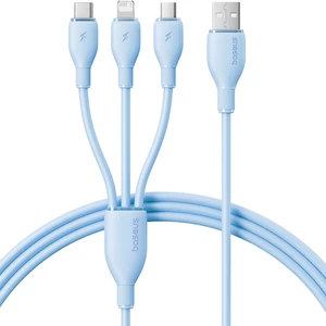فروش کابل شارژ USB به لایتنینگ/تایپ سی/میکرو یو اس بی  3.5 آمپر بیسوس
