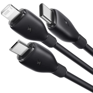 خرید کابل شارژ USB به لایتنینگ/تایپ سی/میکرو یو اس بی  3.5 آمپر بیسوس