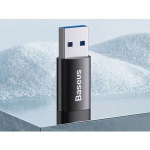 سرعت مبدل اوتی جی یو اس بی  به تایپ سی بیسوس Baseus Ingenuity Mini OTG Adaptor USB 3.1 to Type C ZJJQ000101